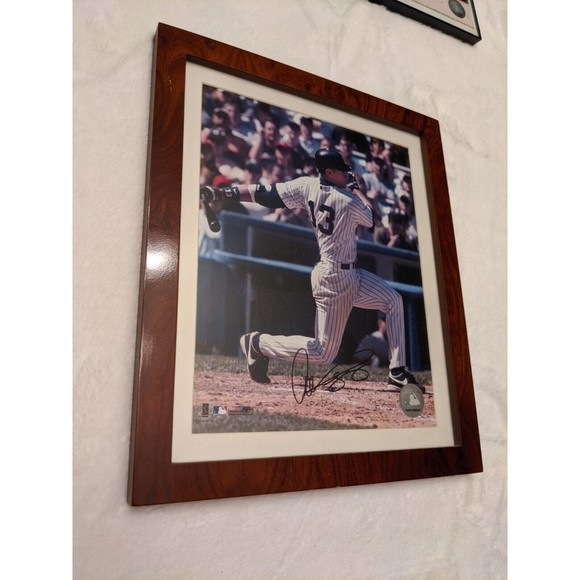 Alex Rodriquez Autographed Framed New York Yankees 36 x 24 Picture with Cards